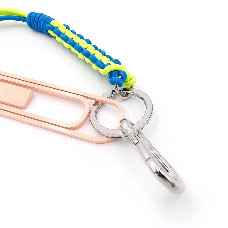 Custom Key Ring with Colorful cord by Handmade
