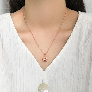 Fashion jewelry crown zircon customized plating pendant