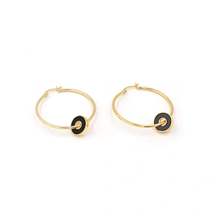 Gold plated Hoop Earrings China Fashion Jewelry Custom Factory Trendy Earring Women