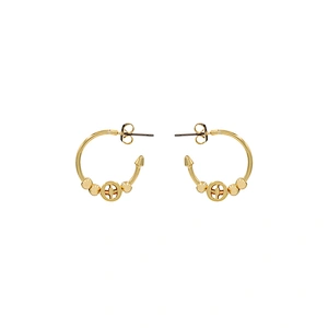 Wholesale Fashion Custom Hoop Earrings For Women Gold Plated Jewelry