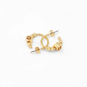 Wholesale Fashion Custom Hoop Earrings For Women Gold Plated Jewelry