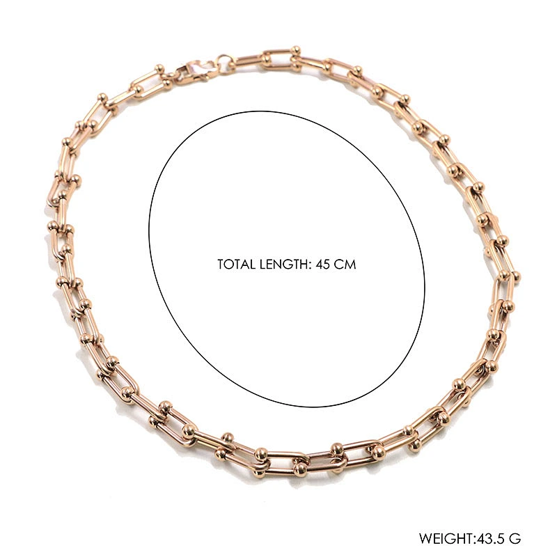 Hot-Selling Real Gold Plated Oval Clip Brass Chain