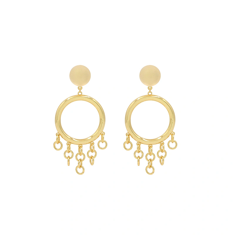 Fashion Jewelry Hoop Earrings Dangle Gold Plated Luxury Earring Wholesale Good Quality Jewel