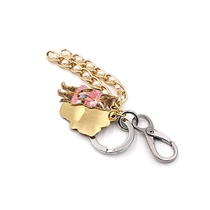 Fashion Design Key Ring with Cat Pendant by Handmade