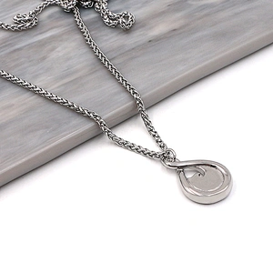 High-Quality Water Drop Stainless Steel Necklace