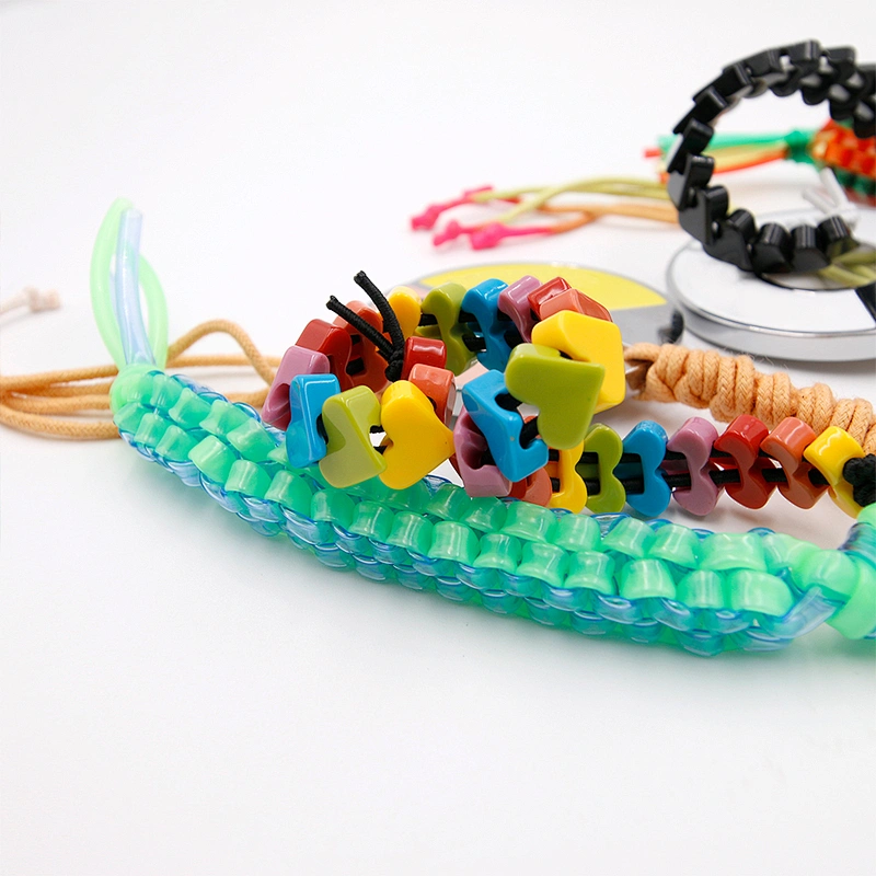 Custom Key Ring with Colorful cord by Handmade