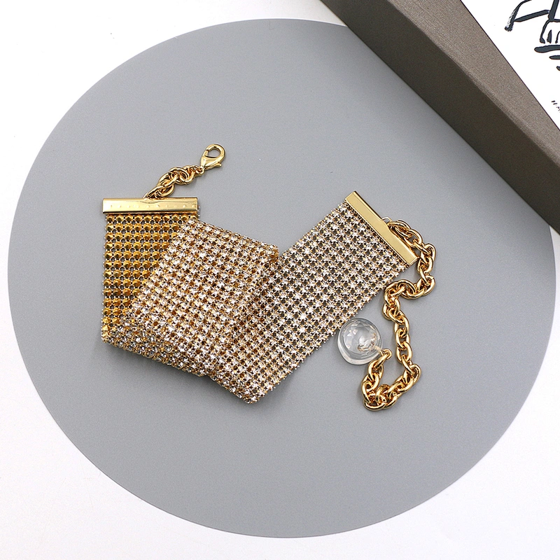 Fashion High-Quality CZ Wide Brass Chain