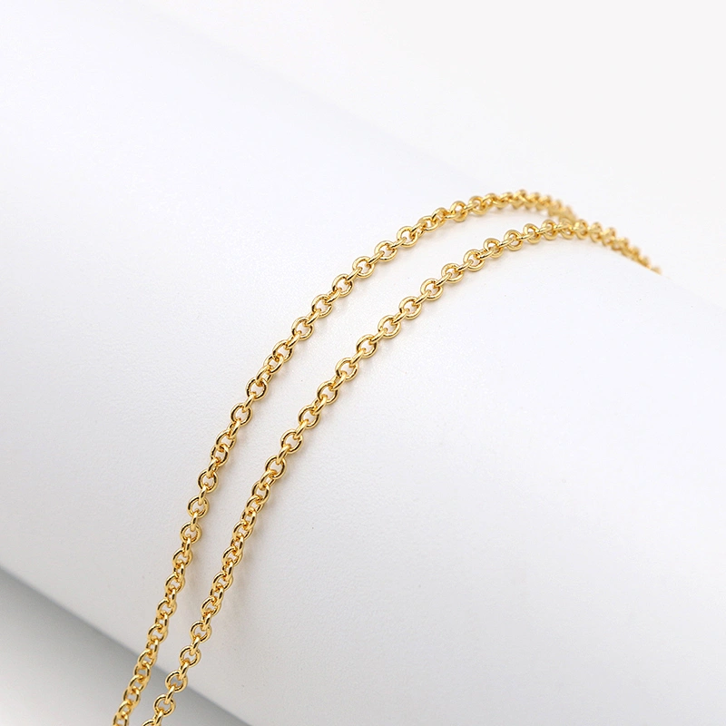 Elegant Yellow Natural Stone Real Gold Plated Necklace