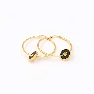 Gold plated Hoop Earrings China Fashion Jewelry Custom Factory Trendy Earring Women