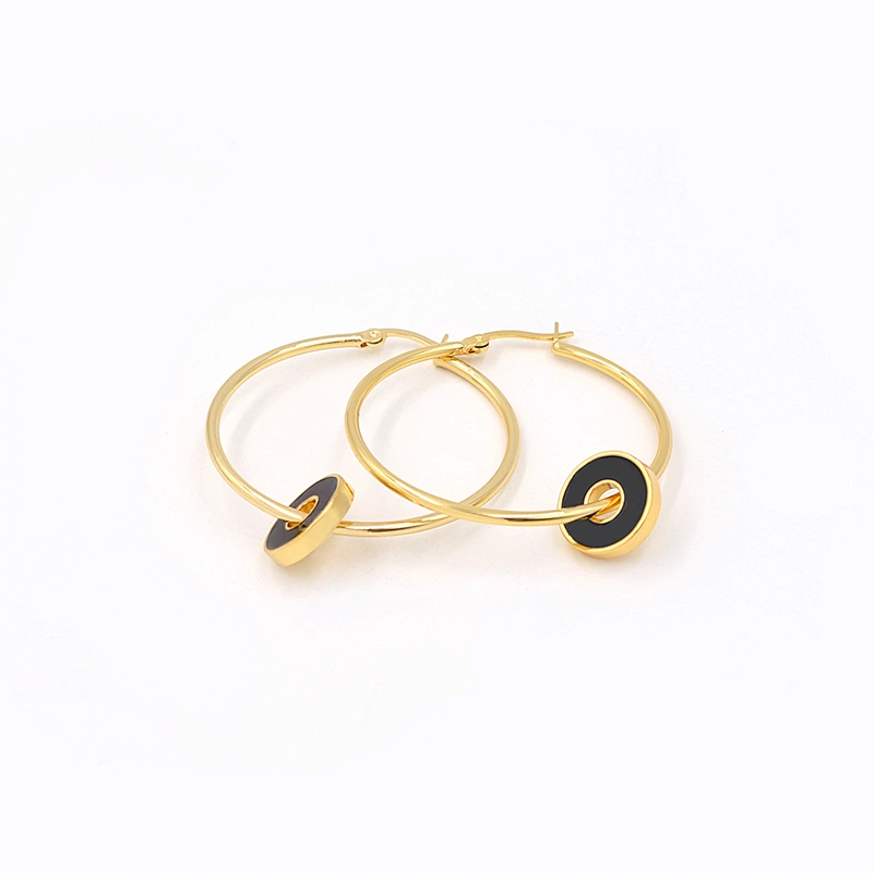 Gold plated Hoop Earrings China Fashion Jewelry Custom Factory Trendy Earring Women