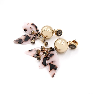 Acetate Bohemia Fashion Earrings Gold Plated Dangle Earring Woman Jewelry