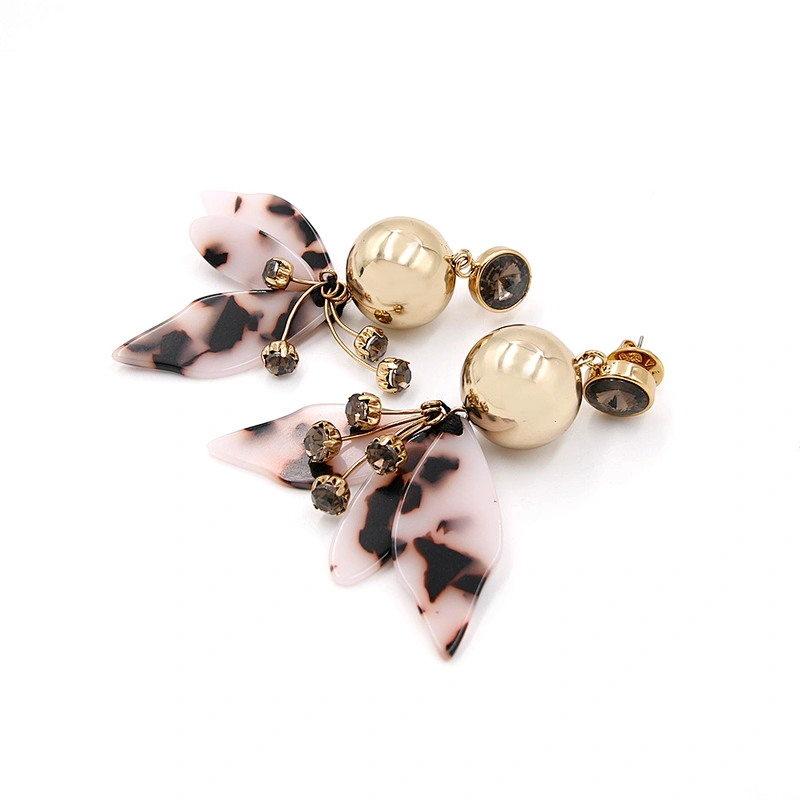 Acetate Bohemia Fashion Earrings Gold Plated Dangle Earring Woman Jewelry