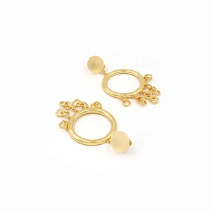 Fashion Jewelry Hoop Earrings Dangle Gold Plated Luxury Earring Wholesale Good Quality Jewel