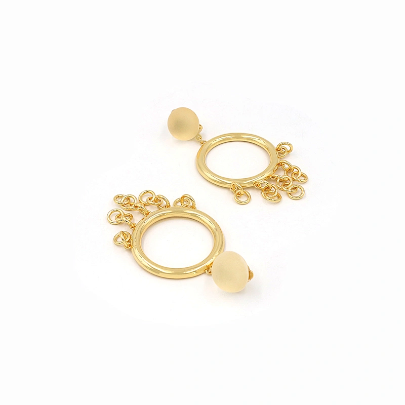 Fashion Jewelry Hoop Earrings Dangle Gold Plated Luxury Earring Wholesale Good Quality Jewel
