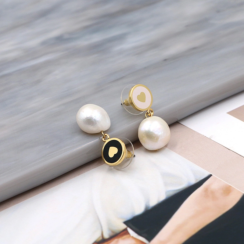 Freshwater Pearl Earring Elegant Jewelry Gold Plated Custom Earrings