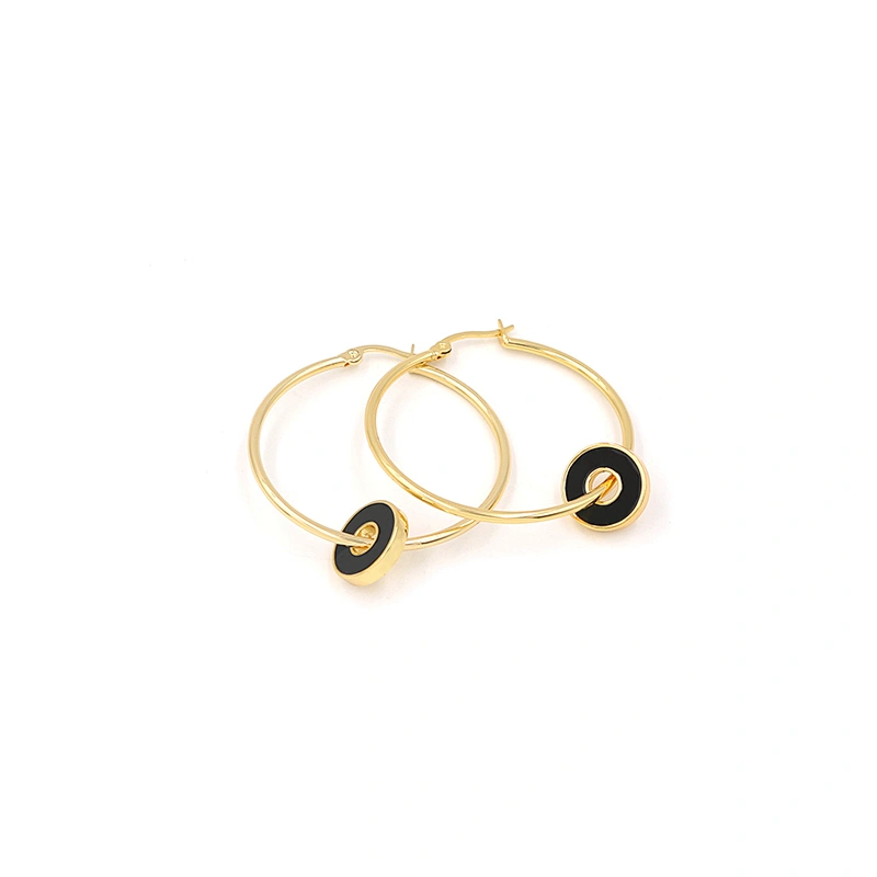 Gold plated Hoop Earrings China Fashion Jewelry Custom Factory Trendy Earring Women