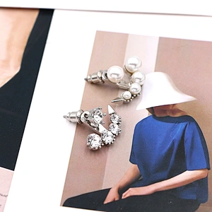 Freshwater Stud Fashion Accessories China Wholesale Earrings CZ Fine Jewelry