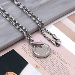 High-Quality Water Drop Stainless Steel Necklace