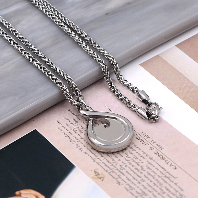 High-Quality Water Drop Stainless Steel Necklace