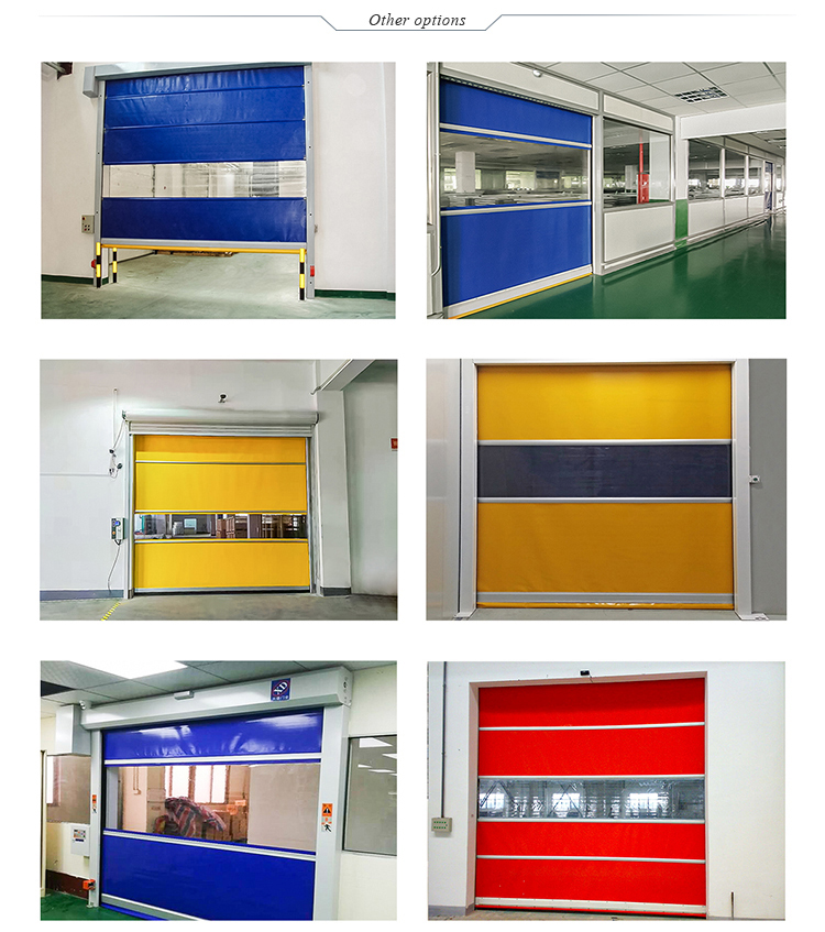 industrial interior pvc fast rolling door