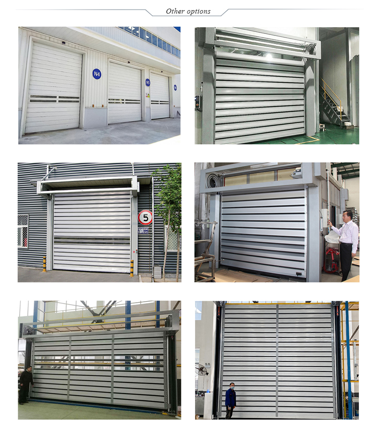 factory aluminum rolling fast door