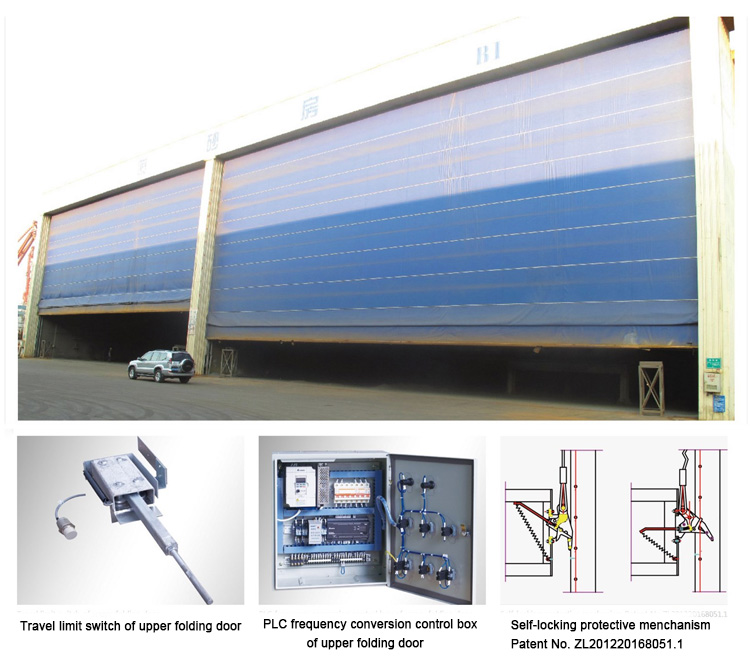pvc upper folding door