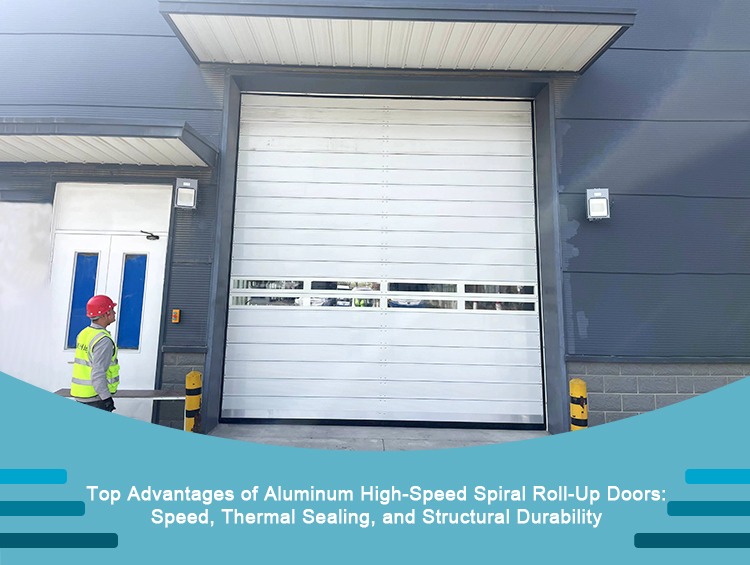 Aluminum high-speed spiral roll-up door advantages for industrial logistics corridors