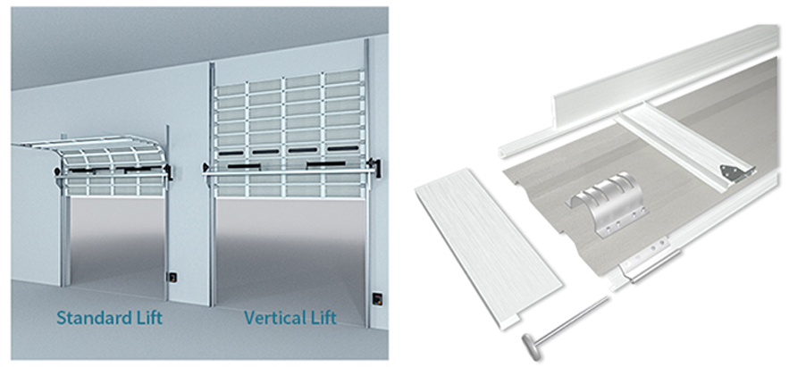 wholesale aluminum single sheet industrial door