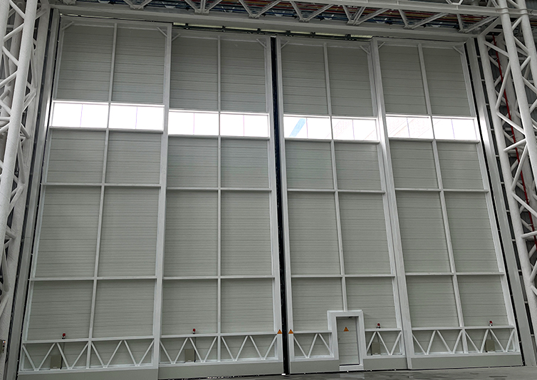 puerta deslizante industrial pesada