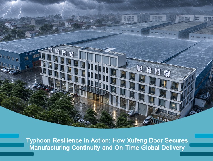 Typhoon resilience in manufacturing at Xufeng Door industrial facility
