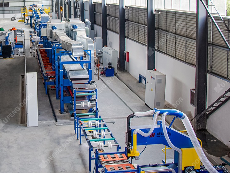 Xufeng Door modern automated industrial door manufacturing facility and production lines