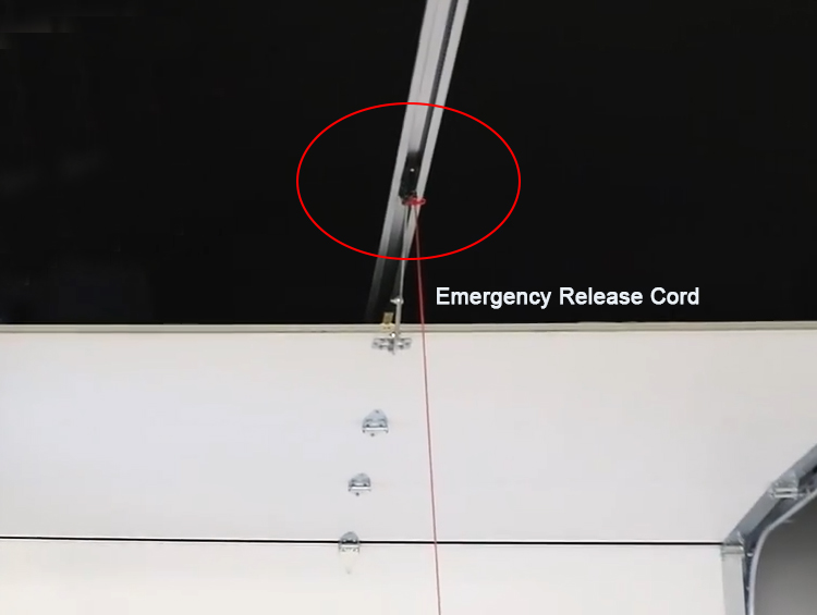 open the garage door manually