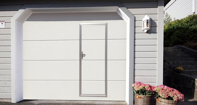 garage door with door