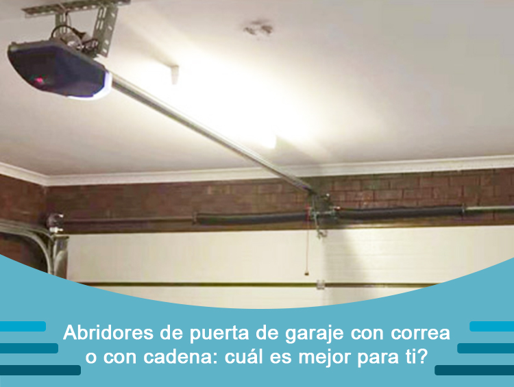 Cinturón vs Cadena de puertas de garaje
