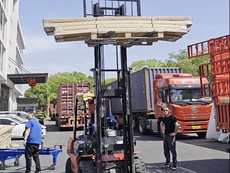 Emergency storm preparedness for factories transferring finished goods into secured dry warehouses