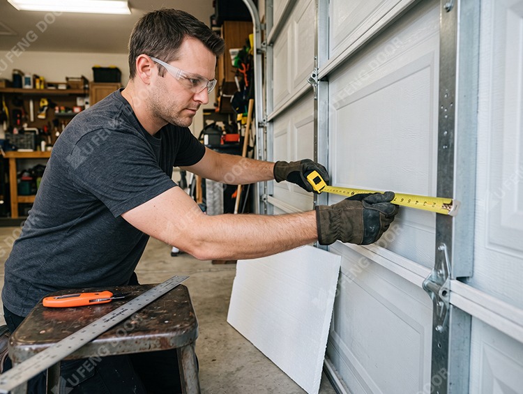 Step by step insulated sectional garage door retrofit installation process