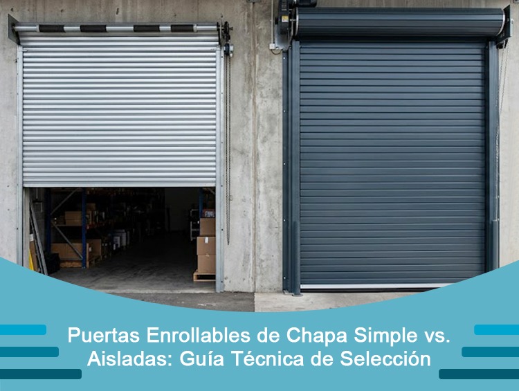 Puertas Enrollables de Chapa Simple vs. Aisladas