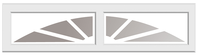 Long panel sectional doors