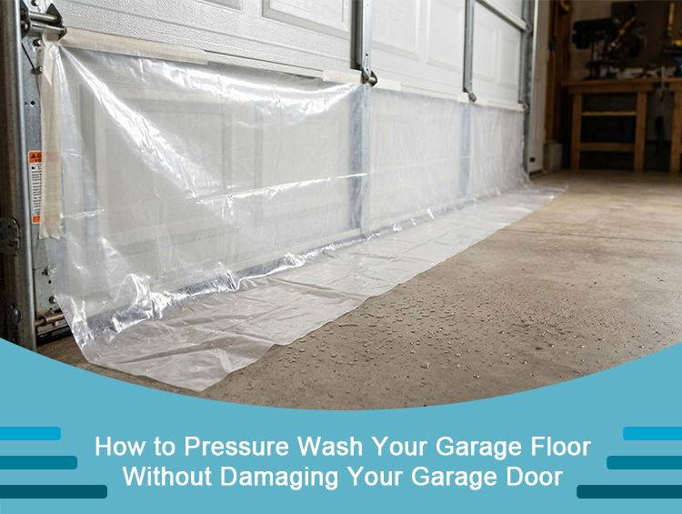 pressure wash garage floor