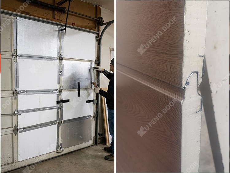 DIY retrofit versus factory polyurethane injected garage door panels comparison