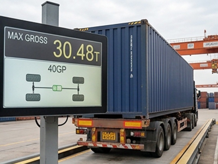 Cumplimiento de contenedores ferroviarios SMGS mediante verificación de peso en báscula certificada