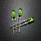 3mm oval green led