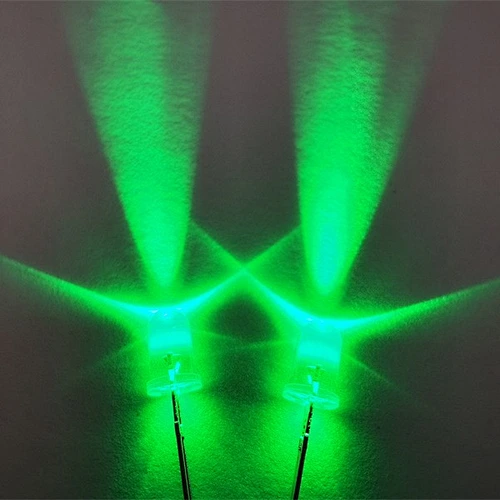 5mm round LED dip diodes in green for display screen