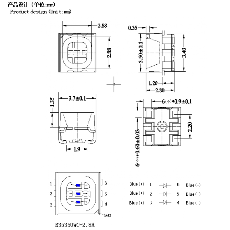 3535 white smd led