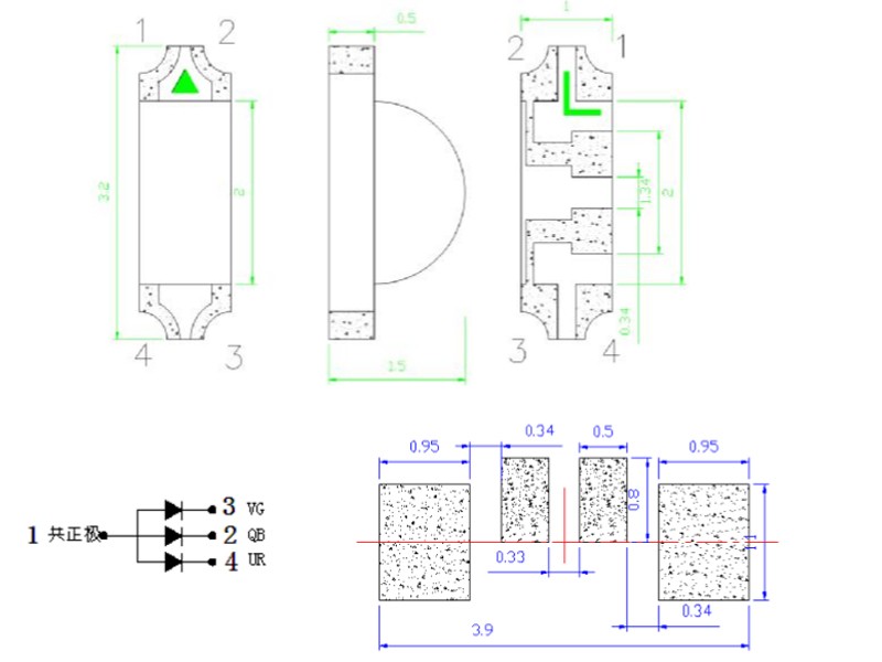 SMD 3210 RGB LED