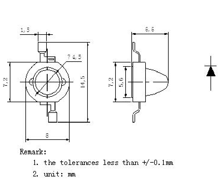 red high power led