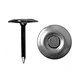 Bright 1" Round Head Metal Cap Nails