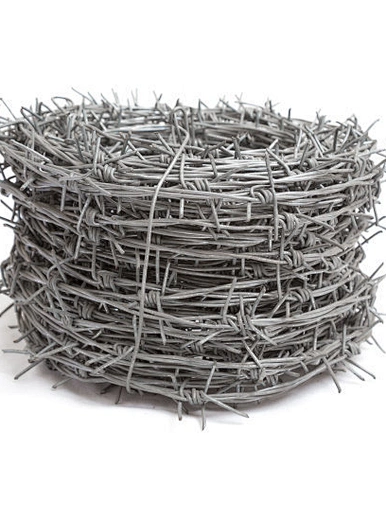 galvanized barbed wire