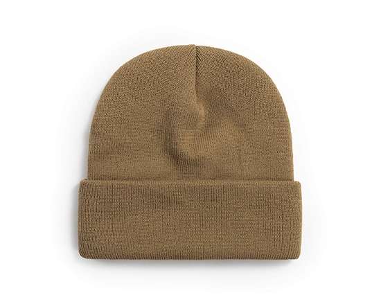 knit hat with brim