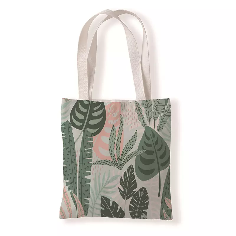 Korean Simple Large Capacity Canvas Tote Bag Polyester Cotton Hand Bill of Lading Shoulder Bag Custom Logo